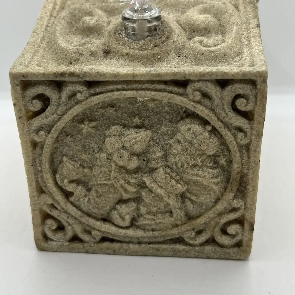 Vintage Abbey Press 1998‎ Advent Nativity Sandstone Box Christmas Holiday